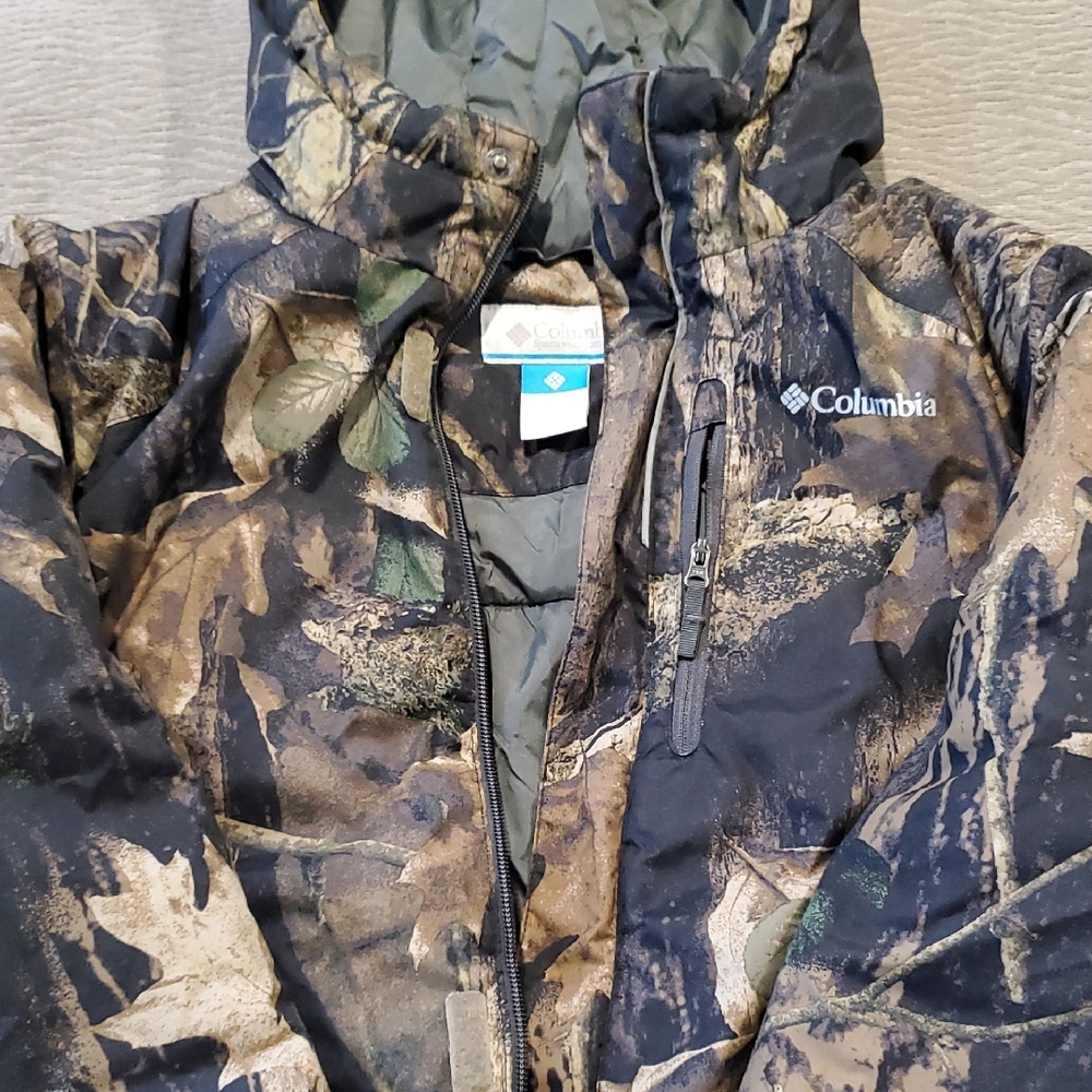 Columbia Kids Camo Puffer Jacket - Brown, Green, Black